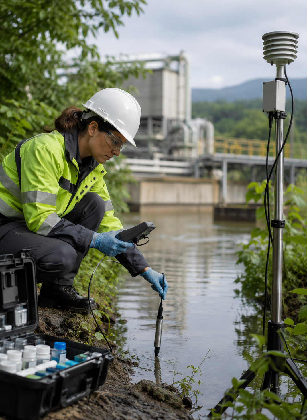 Monitoreo y medición ambiental industrial